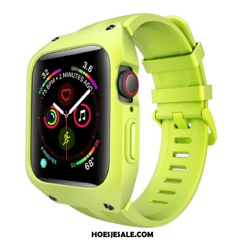 Apple Watch Series 3 Hoesje Anti-fall Siliconen Bescherming Groen Drie Verdedigingen Kopen