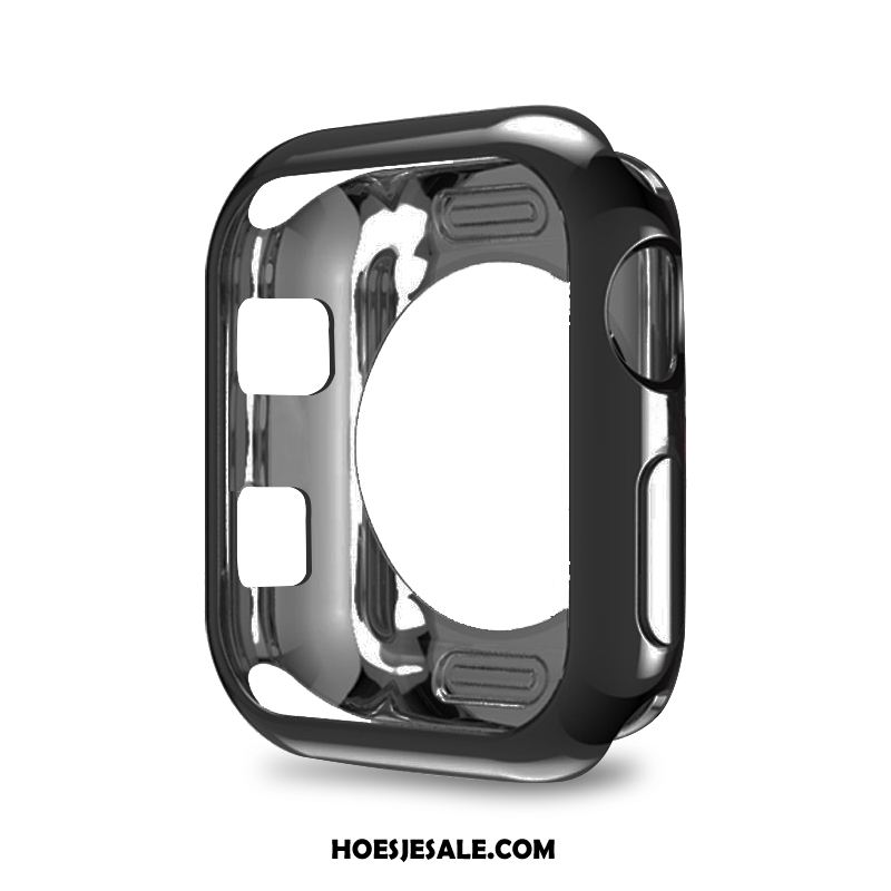 Apple Watch Series 3 Hoesje Hoes Zacht Bescherming Zwart Winkel