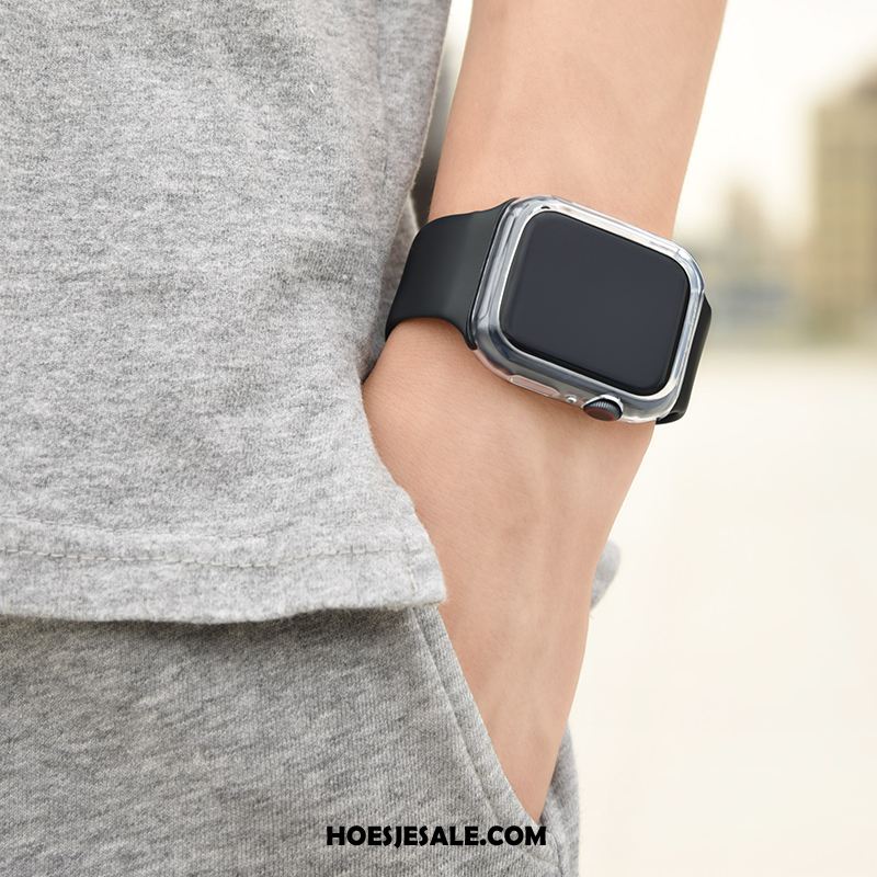 Apple Watch Series 4 Hoesje Trend Persoonlijk Siliconen Zwart Mode Kopen