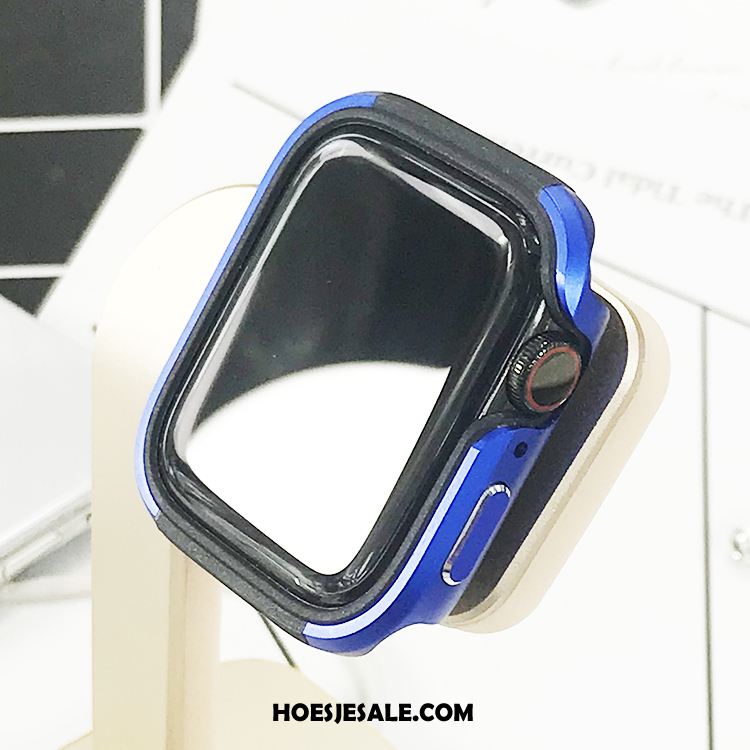 Apple Watch Series 5 Hoesje Blauw Hoes Bescherming Zacht Omlijsting Winkel