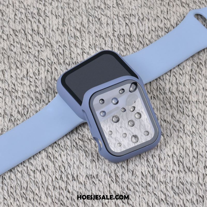 Apple Watch Series 5 Hoesje Hard Skärmskydd Hoes Blauw All Inclusive