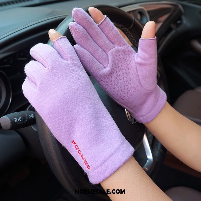 Handschoenen Dames Vrouwen Ademend Effen Kleur Autorijden Antislip Online