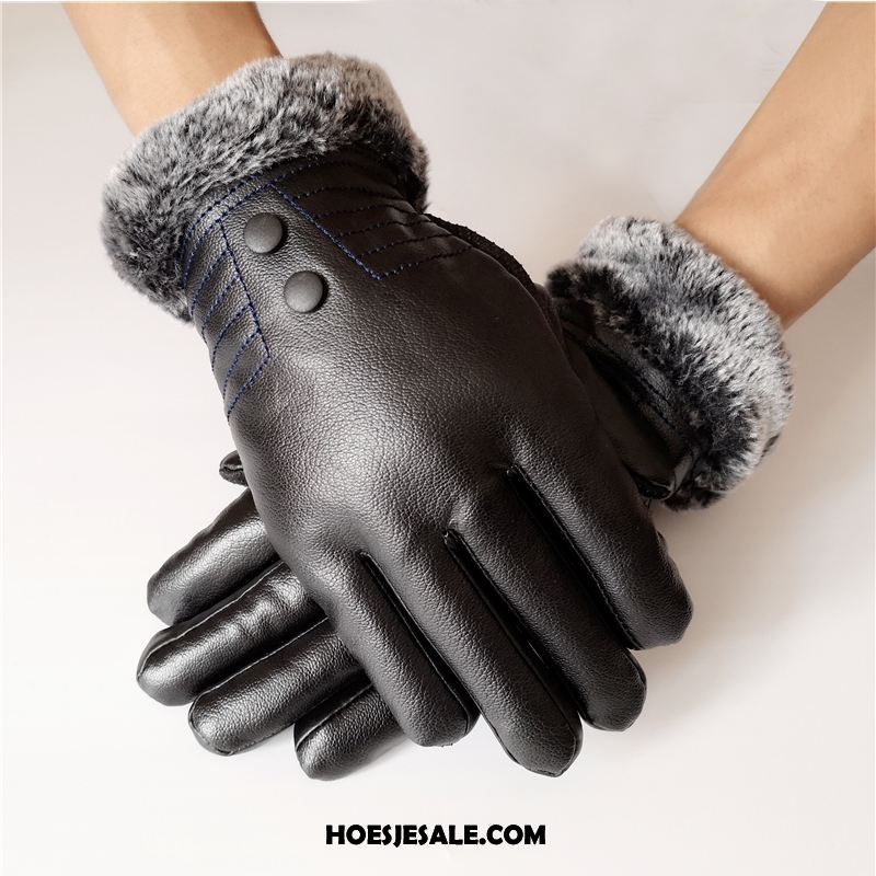 Handschoenen Heren Winter Blijf Warm Pluche Antislip Verdikken Goedkoop