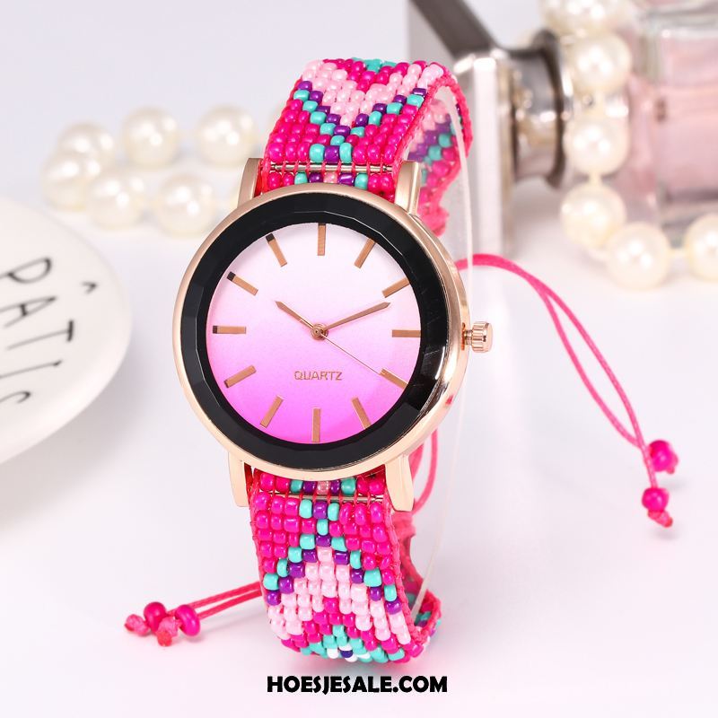 Horloges Dames Casual Persoonlijkheid Trend Quartz Horloge Met De Hand Goedkoop