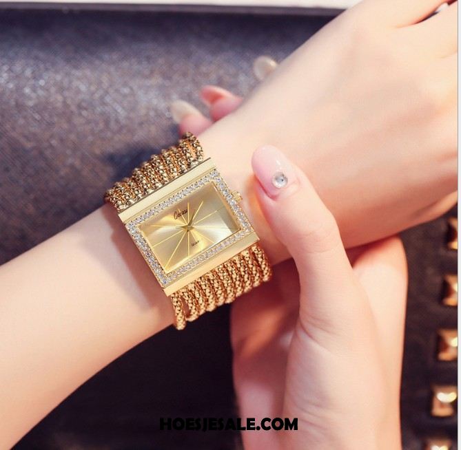 Horloges Dames Horloge Strass Armbanden Quartz Horloge Trend Goedkoop