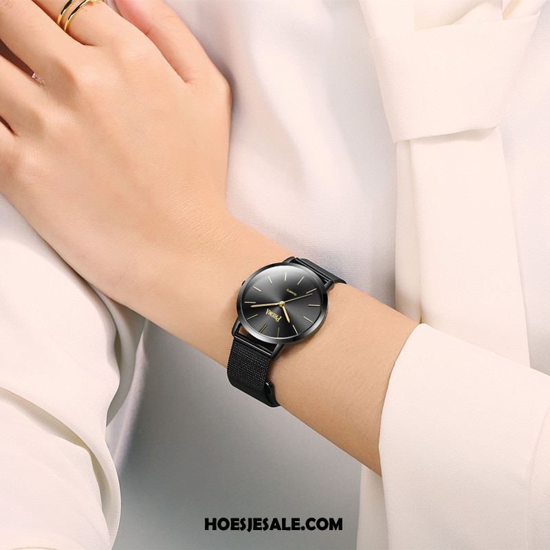 Horloges Dames Mesh Horloge Elegante Eenvoudig Vrouwen Sale
