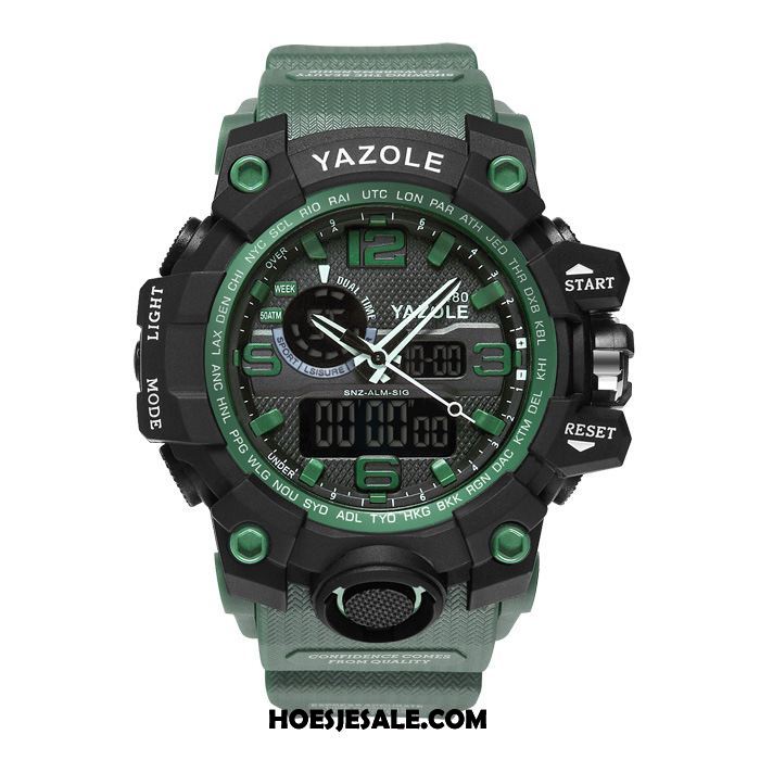 Horloges Heren Nieuw Sport Mode Elektronisch Horloge Groen Online