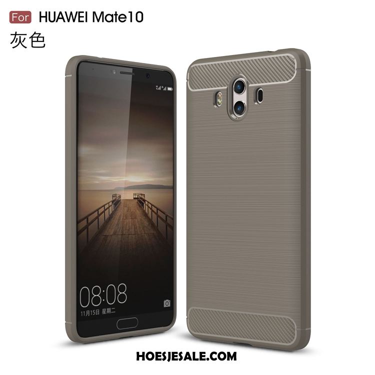 Huawei Mate 10 Hoesje Hoes Mobiele Telefoon Siliconen Anti-fall Grijs Goedkoop