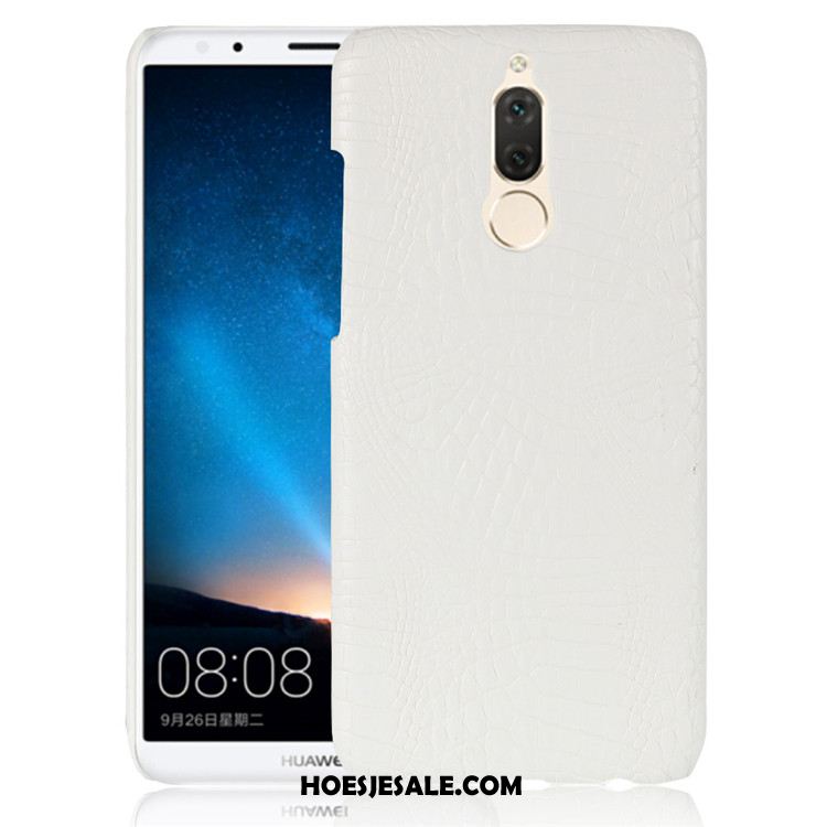Huawei Mate 10 Lite Hoesje Wit Leer Bescherming Hoes Mobiele Telefoon Online