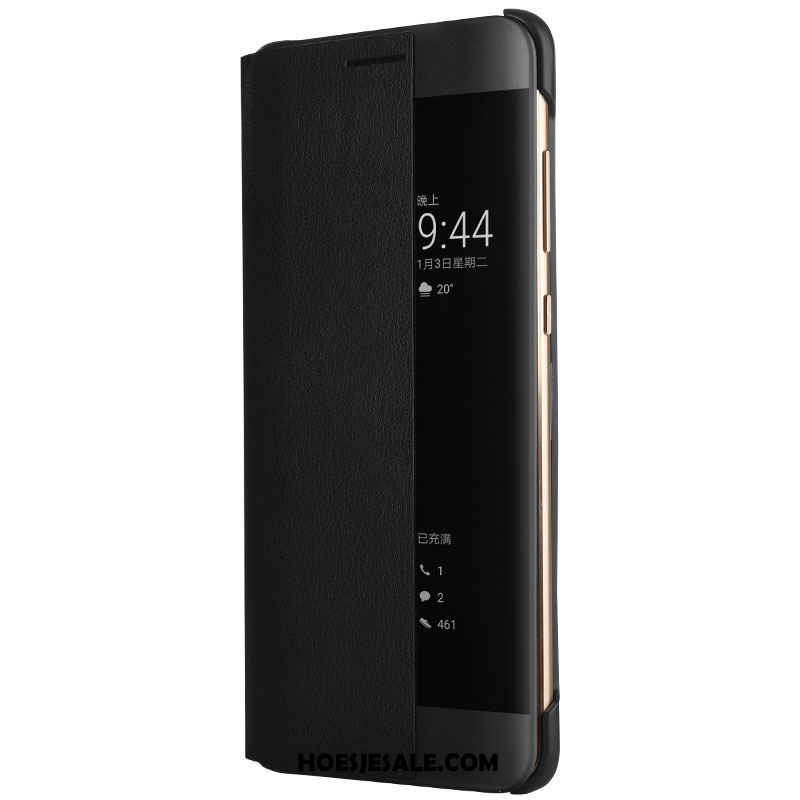Huawei Mate 10 Pro Hoesje Zwart Leren Etui Mobiele Telefoon Clamshell Kopen