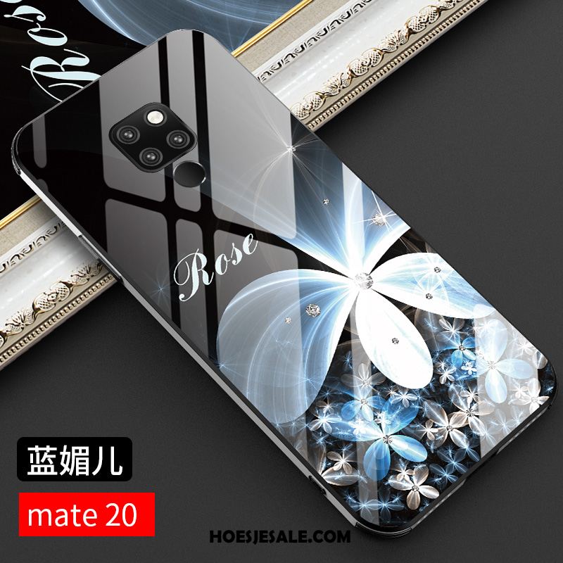 Huawei Mate 20 Hoesje Chinese Stijl Scheppend Glas Nieuw Anti-fall Korting