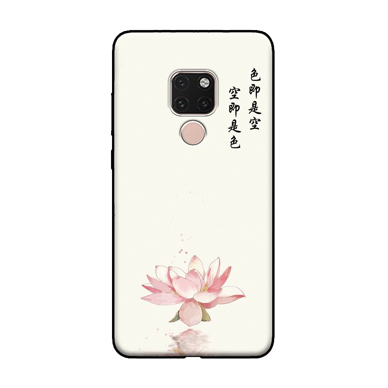 Huawei Mate 20 X Hoesje Mobiele Telefoon Chinese Stijl Zacht Wit Boeddha Goedkoop