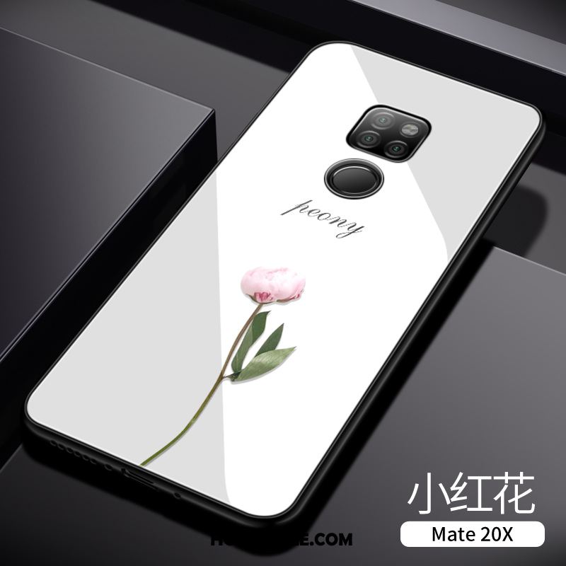 Huawei Mate 20 X Hoesje Wit Mobiele Telefoon Hoes Lovers Glas Winkel