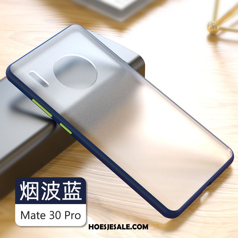 Huawei Mate 30 Pro Hoesje Schrobben Blauw Trend Bescherming Net Red Goedkoop