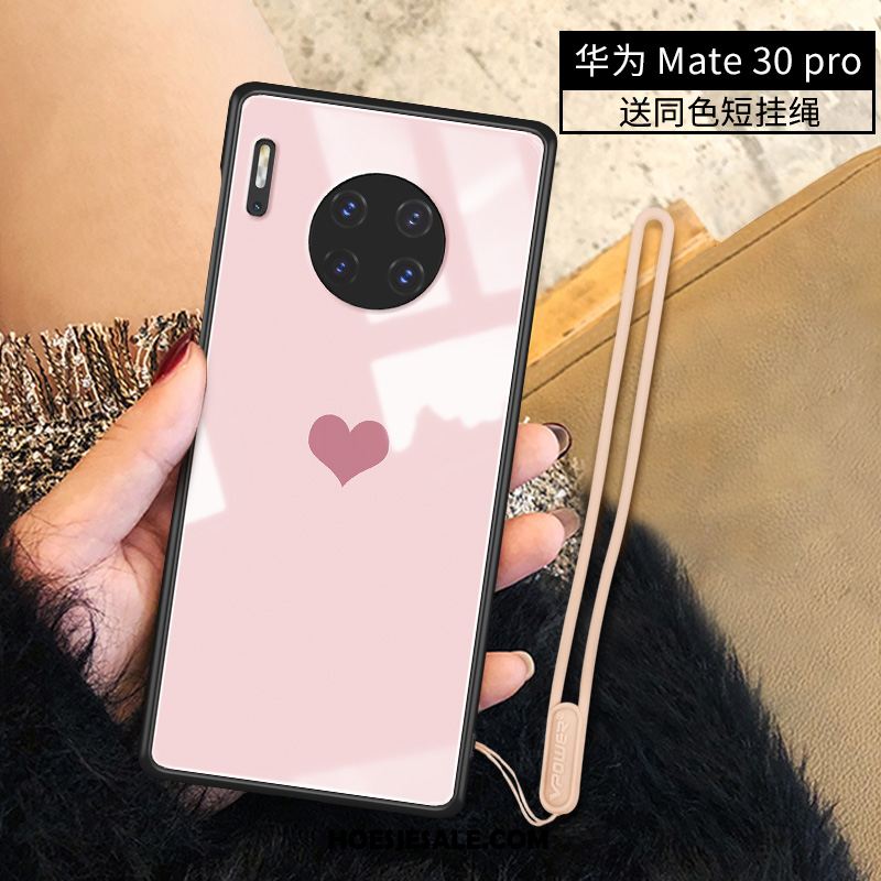 Huawei Mate 30 Pro Hoesje Siliconen Mobiele Telefoon Liefde Roze Bescherming Kopen