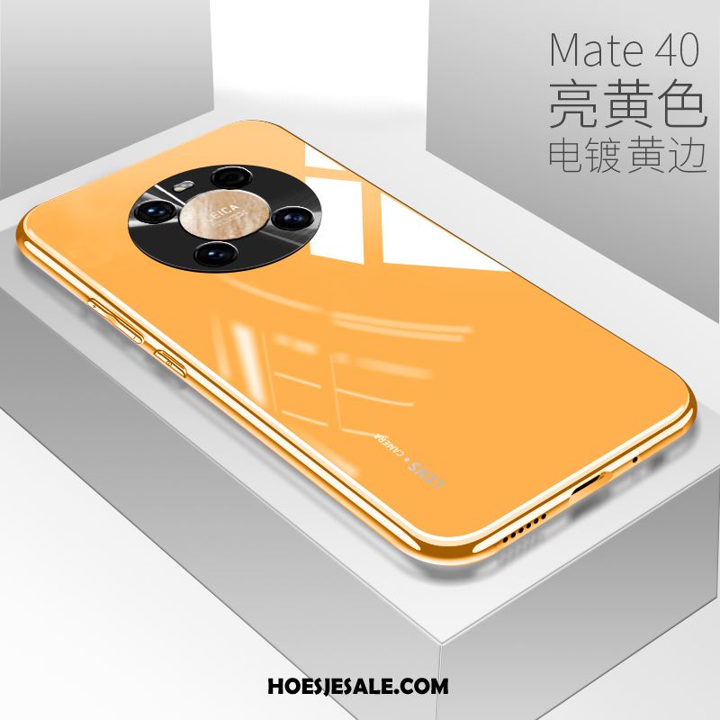 Huawei Mate 40 Hoesje Hoes Glas Net Red Lovers Anti-fall Goedkoop