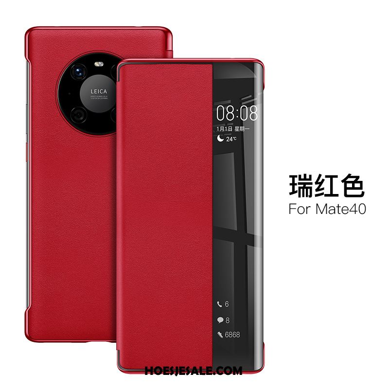 Huawei Mate 40 Hoesje Scheppend Leren Etui Hoes Bescherming Mobiele Telefoon Kopen