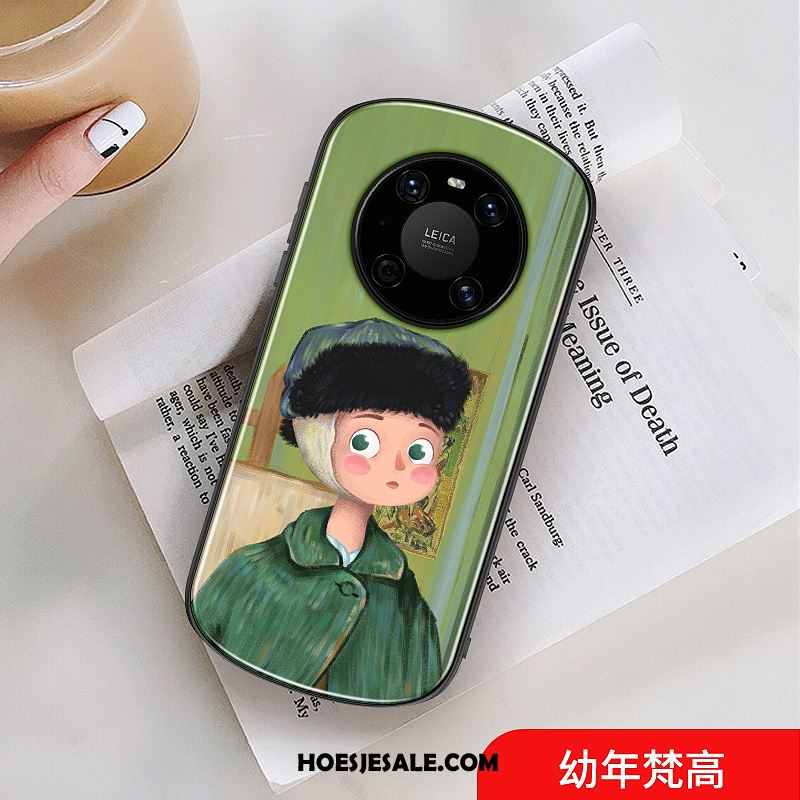 Huawei Mate 40 Pro Hoesje Groen Bescherming Mooie Net Red Mobiele Telefoon Korting