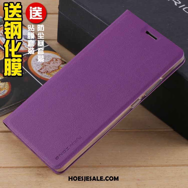 Huawei Mate 8 Hoesje Folio Bescherming Hoes Purper Mobiele Telefoon Aanbiedingen