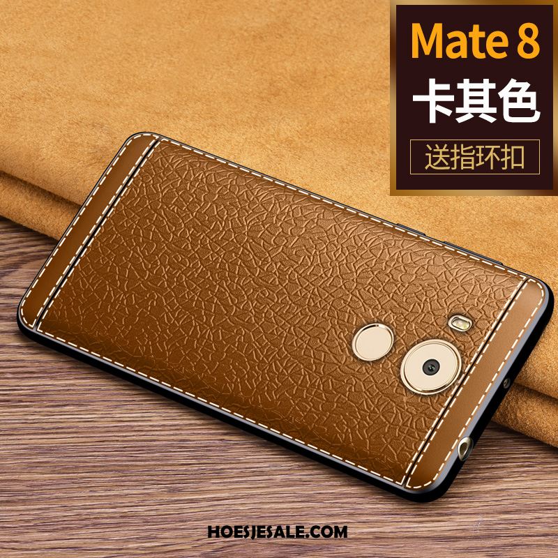 Huawei Mate 8 Hoesje Khaki Siliconen Hoes Zacht Bedrijf Sale