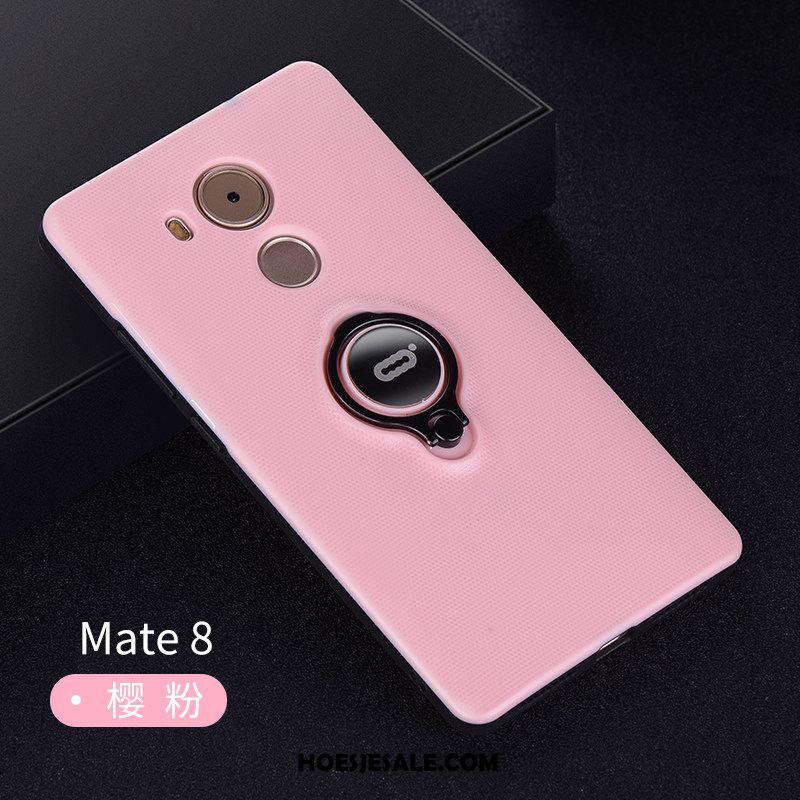 Huawei Mate 8 Hoesje Ring Doorzichtig Trend Roze Hoes Kopen