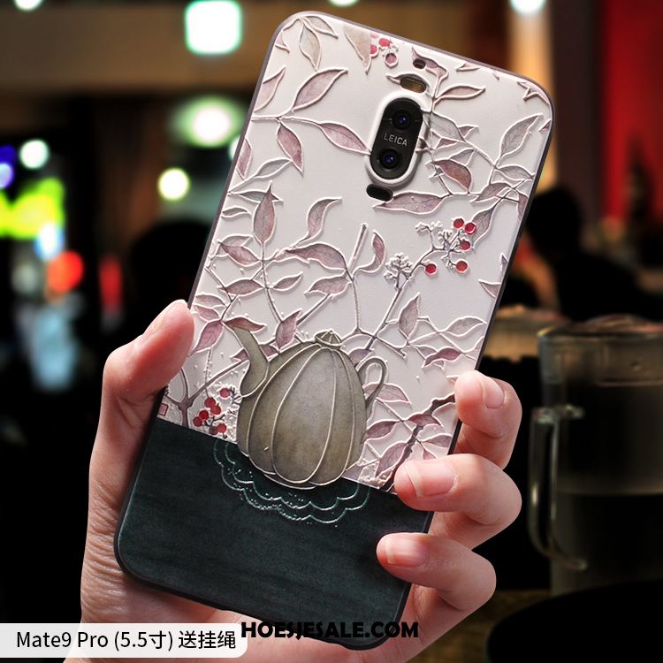 Huawei Mate 9 Pro Hoesje Chinese Stijl Zacht Roze All Inclusive Mobiele Telefoon Goedkoop