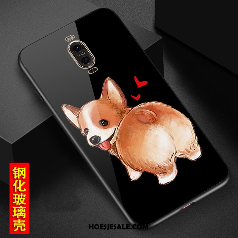 Huawei Mate 9 Pro Hoesje Mobiele Telefoon Hoes Hond Zwart Anti-fall Sale