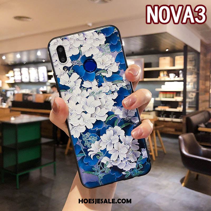 Huawei Nova 3 Hoesje Hoes Ring Reliëf Mobiele Telefoon Anti-fall Sale