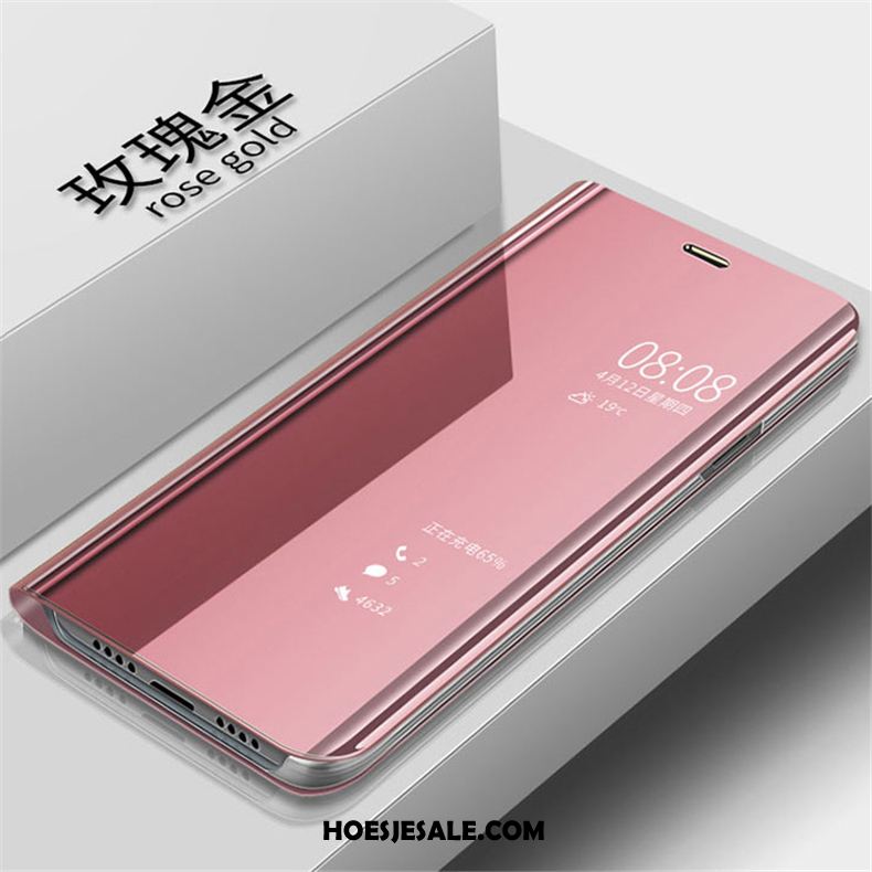 Huawei Nova 3 Hoesje Mobiele Telefoon Rose Goud Winterslaap Leren Etui Spiegel Sale