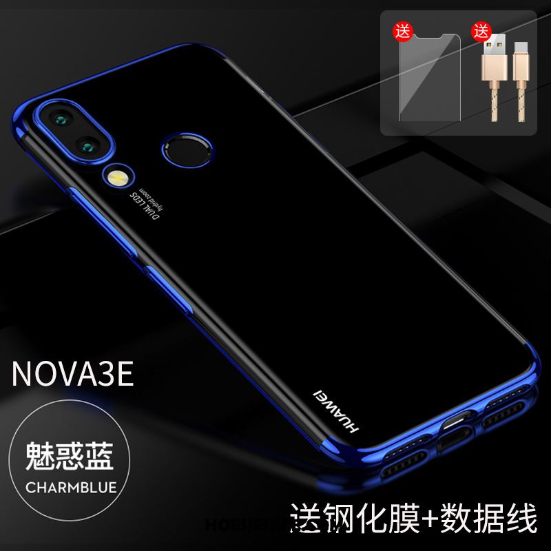 Huawei Nova 3e Hoesje Siliconen Glas Trend All Inclusive Mobiele Telefoon Aanbiedingen