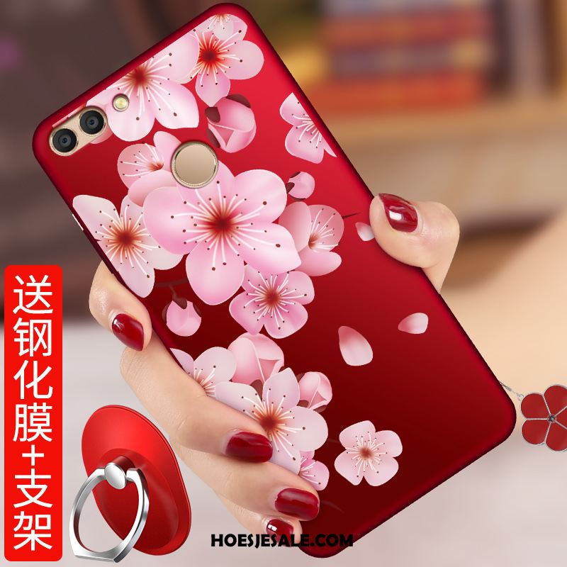 Huawei P Smart Hoesje Hoes Anti-fall Mobiele Telefoon Rood Bescherming Sale
