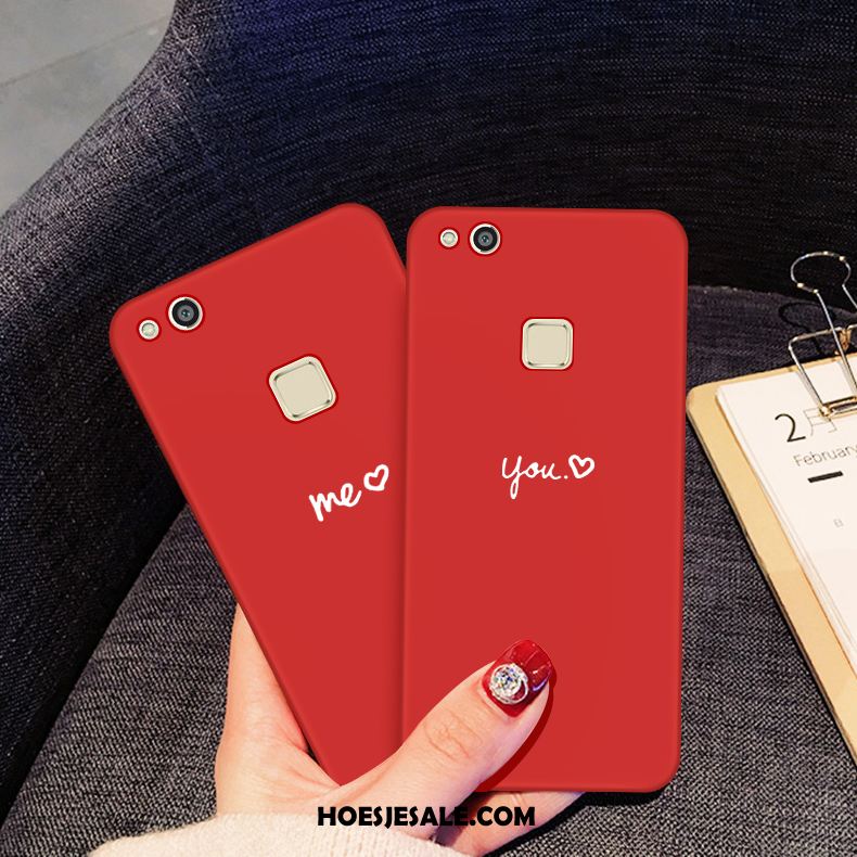 Huawei P10 Lite Hoesje Lovers Persoonlijk Hoes Rood Jeugd Goedkoop