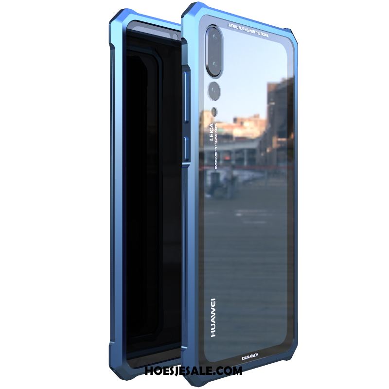 Huawei P20 Hoesje Hoes Mobiele Telefoon Bescherming Metaal Hard Goedkoop