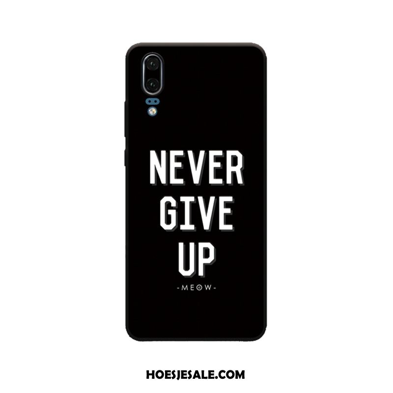 Huawei P20 Hoesje Zacht Mobiele Telefoon Hoes Zwart Anti-fall Goedkoop