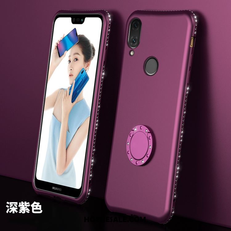 Huawei P20 Lite Hoesje All Inclusive Rood Siliconen Anti-fall Purper Korting