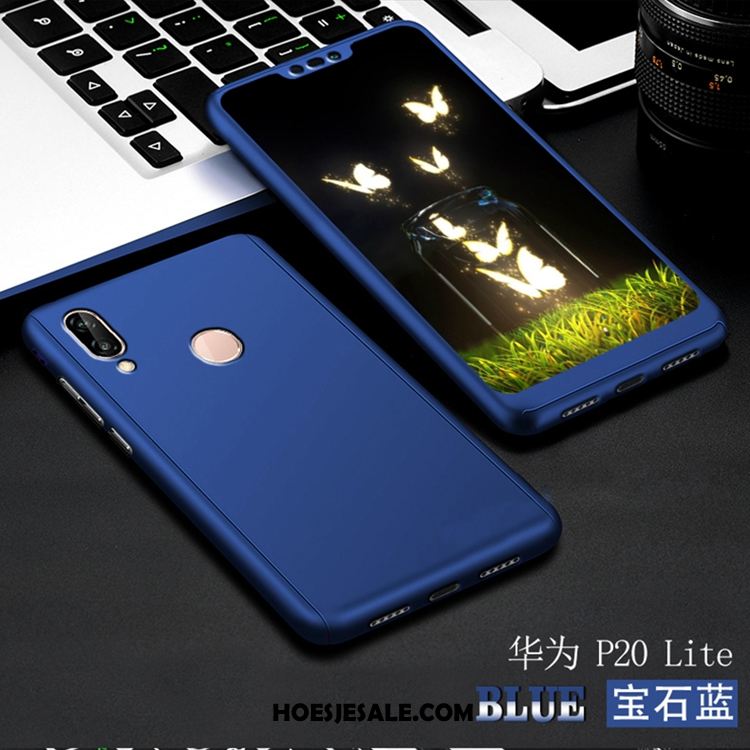Huawei P20 Lite Hoesje Jeugd Mobiele Telefoon Hard Blauw Schrobben Online