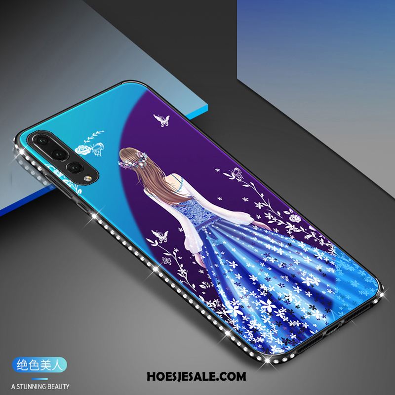 Huawei P20 Pro Hoesje Hoes Purper Blauw Glas Mobiele Telefoon Kopen