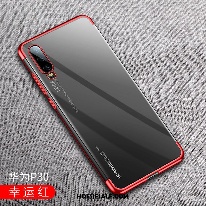 Huawei P30 Hoesje Dun Scheppend Lichte En Dun Rood Mobiele Telefoon Sale