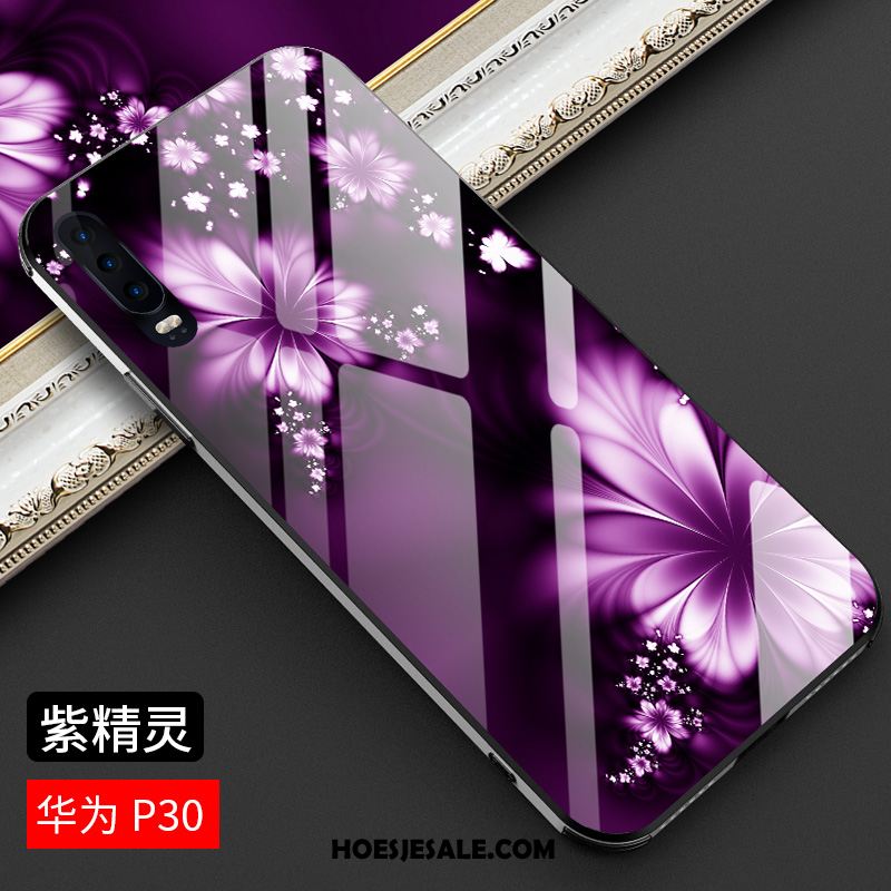 Huawei P30 Hoesje Persoonlijk All Inclusive Chinese Stijl Purper Nieuw Aanbiedingen