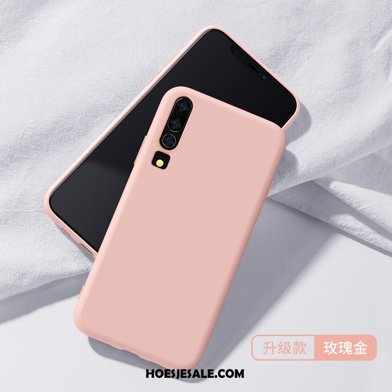Huawei P30 Hoesje Roze Bescherming Hoes Zacht Siliconen Sale