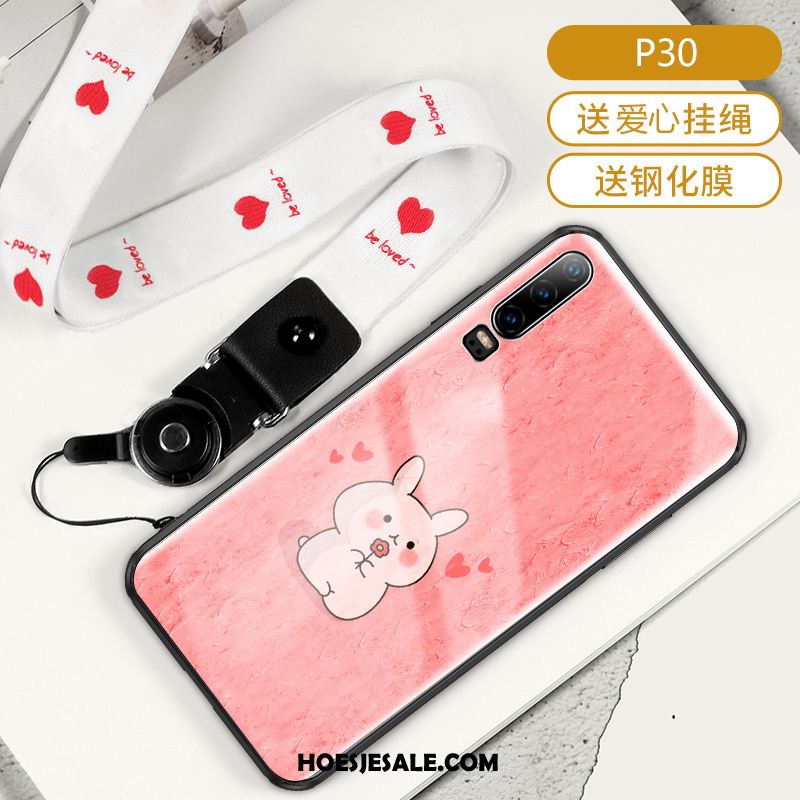 Huawei P30 Pro Hoesje Persoonlijk Mooie Hoes Spotprent Roze Kopen