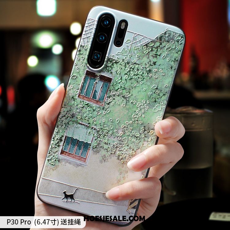 Huawei P30 Pro Hoesje Siliconen Bescherming Mobiele Telefoon Trendy Merk Schrobben Sale