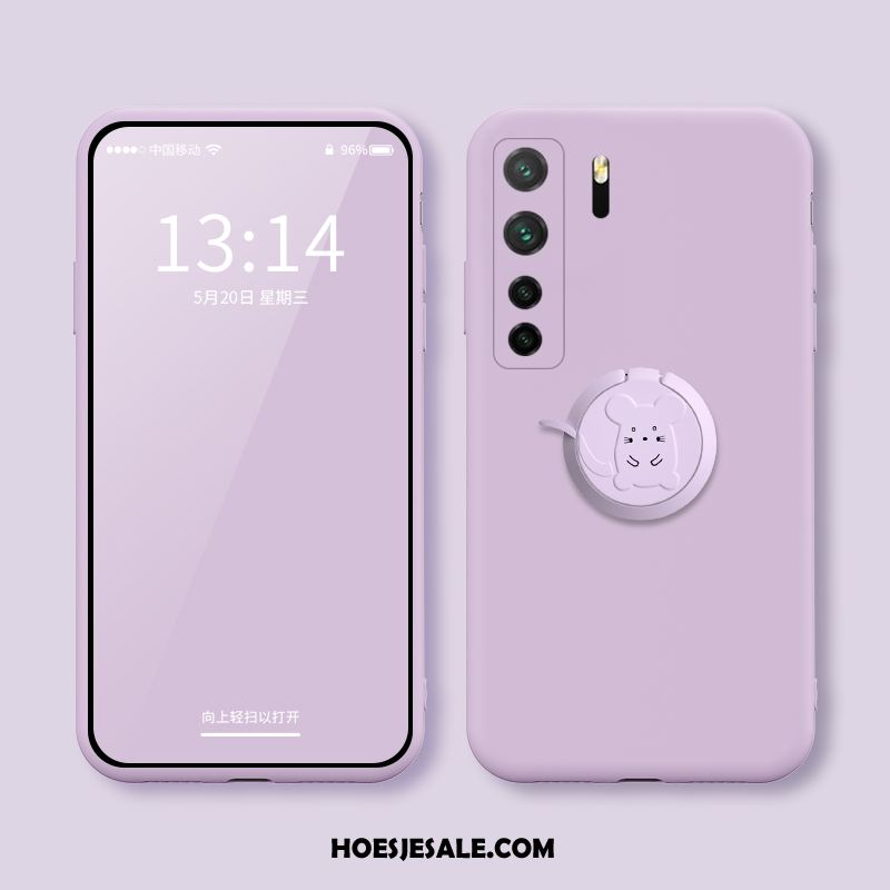 Huawei P40 Lite 5g Hoesje Mobiele Telefoon Zacht Siliconen Roze Effen Kleur Goedkoop