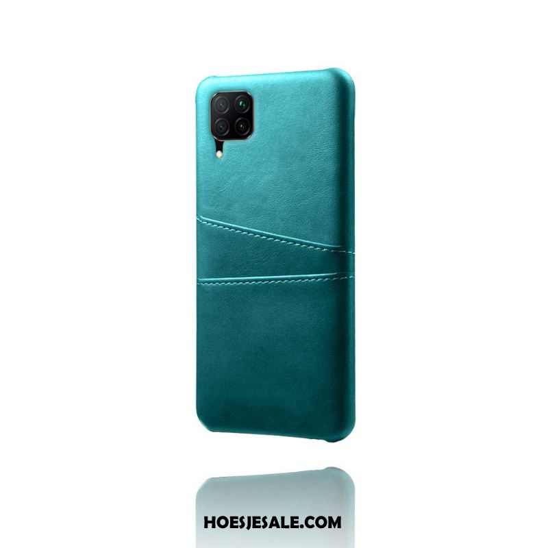 Huawei P40 Lite Hoesje Persoonlijk Groen Hard Leren Etui Mobiele Telefoon Aanbiedingen