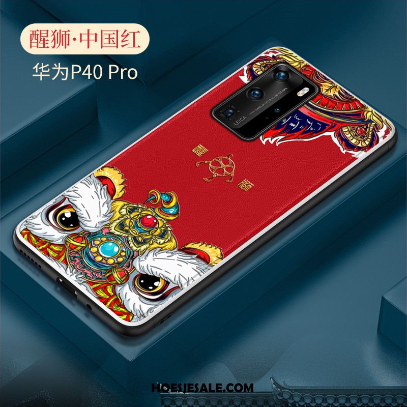 Huawei P40 Pro Hoesje Anti-fall Zacht Trend Chinese Stijl Siliconen Goedkoop