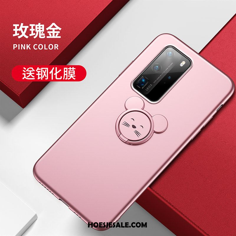Huawei P40 Pro Hoesje Mobiele Telefoon Persoonlijk Zacht Roze Anti-fall Kopen