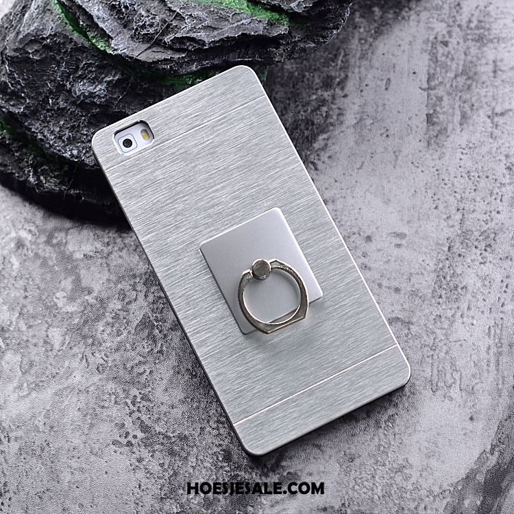 Huawei P8 Hoesje Hoge Hard Bescherming Ring Zilver Kopen