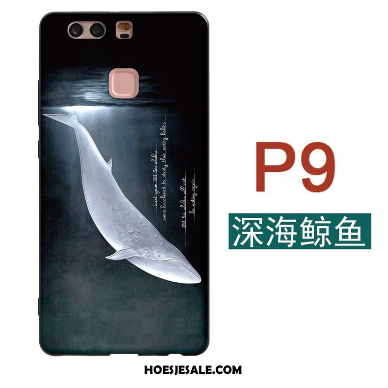 Huawei P9 Hoesje Scheppend Sterrenhemel Mobiele Telefoon Zacht Zwart Aanbiedingen
