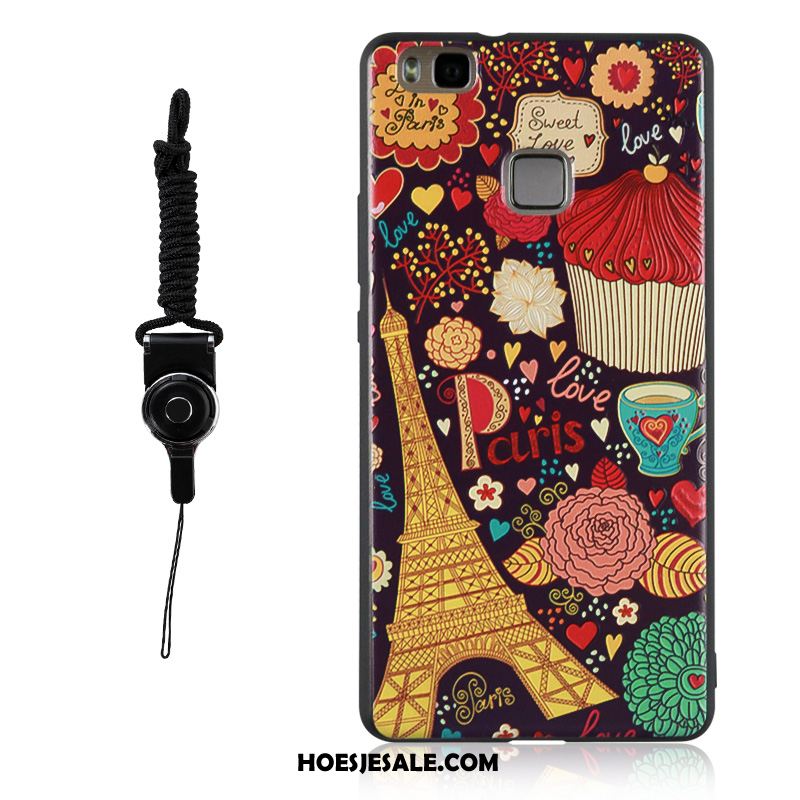 Huawei P9 Lite Hoesje Reliëf Kleur Mobiele Telefoon Siliconen Hanger Online