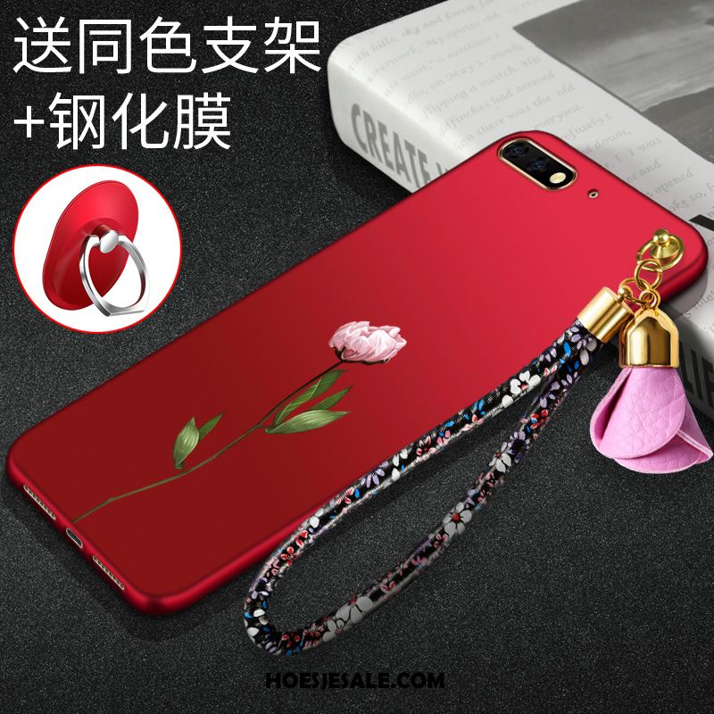 Huawei Y6 2018 Hoesje Wit Tempereren Hoes Mobiele Telefoon Bescherming Korting